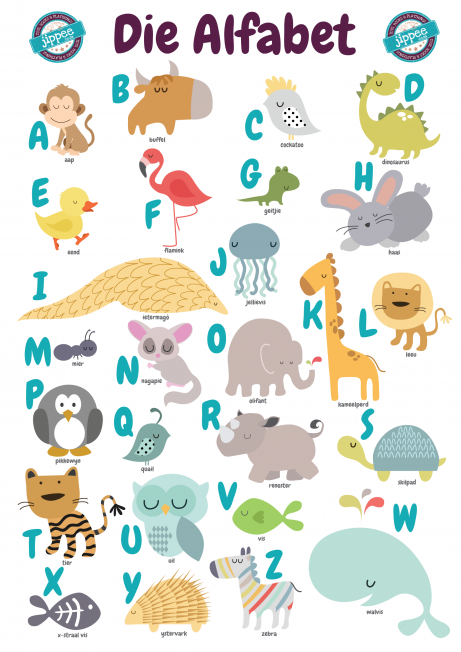 Alphabet Chart Afrikaans | Play-and-Learn Subscription Boxes